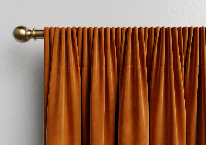 Odessa Velvet, Rust - Made to Measure Curtains - Image 9